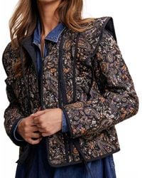 Listicle - Paisley Print Quilted Jacket - Lyst