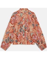 Suncoo - Leya Button-Down Floral Blouse - Lyst