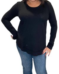 Bobi - Center Rib Mix Crewneck Tee - Lyst