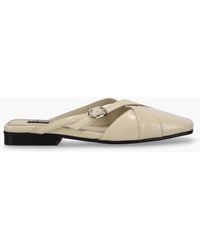 Alohas - Adria Onix Cream Leather Mules - Lyst