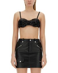 Moschino - Sequined Cropped Top - Lyst
