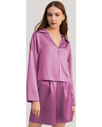 LILYSILK - Osmanthus Silk Pullover Pajama Set - Lyst