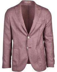 Paoloni - Unlined Rounded Virgin Wool-Blend Jacket - Lyst