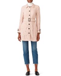 Cupcakes And Cashmere - Lace Auretta Trench Coat - Lyst