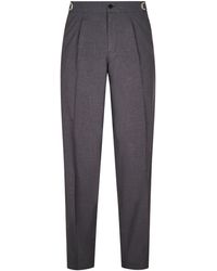 Cellar Door - Tailored Trousers With Tapered Leg And Front Pleats - Lyst