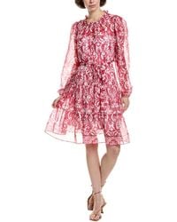 Julia Jordan - Printed Chiffon Mini Dress - Lyst