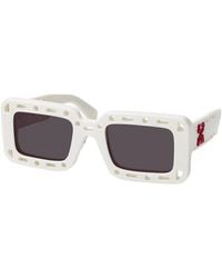 Off-White c/o Virgil Abloh - Sunglasses Square Full Rim, Frame And Dark Lens Oeri025Atlantic4507 - Lyst