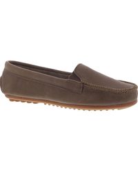 Minnetonka - Imperial Faux Leather Slip On Loafers - Lyst