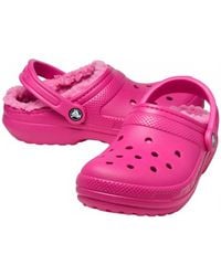 Crocs™ - Classic Lined Fuzzy Slippers Clog - Lyst
