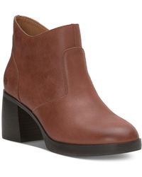 Lucky Brand - Quinlee Boot Leather Round Toe Ankle Bootie Jobb1104 - Lyst