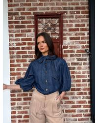 Marie Oliver - Navi Button Front Top - Lyst