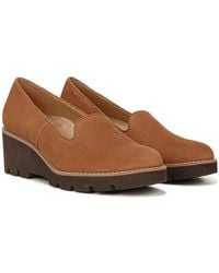 Vionic - Willa Flat Suede Wedge Heel Comfort Shoes Hawk1206 - Lyst