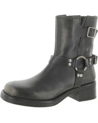 Steve Madden - Brixton Leather Half Calf Motorcycle Boots - Lyst
