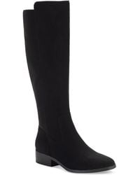 Style & Co. - Charmanee Faux Suede Riding Knee-High Boots - Lyst
