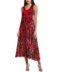 Johnny Was - Petite Bias Burnout Velvet Silk-Blend Maxi Dress - Lyst