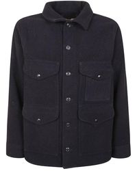 Filson - Mackinaw Cruiser Field Jacket With Pointed Collar And Four Patch Pockets - Lyst