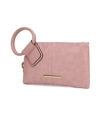 MKF Collection by Mia K - Simone Vegan Leather Clutch/Wristlet For - Lyst