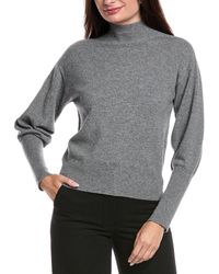 Peserico - Mock Neck Wool & Cashmere-Blend Sweater - Lyst