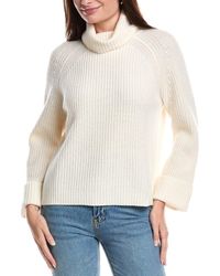 Forte - Luxe Rib Turtleneck Wool & Cashmere-Blend Sweater - Lyst
