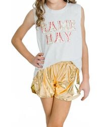 Belle Cher - Kid's Game Day Sequined Chenille Tank Top - Lyst