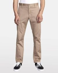 RVCA - Weekend Stretch Chino Pants - Lyst