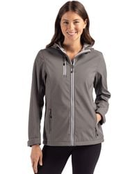 Clique - Telemark Eco Stretch Softshell Full Zip Hooded Jacket - Lyst