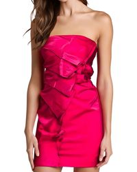 A.L.C. - Talita Ruffled Satin Cocktail And Party Dress - Lyst