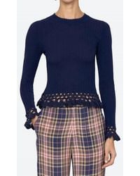 Sea - Abbie Knit Long Sleeve Top - Lyst