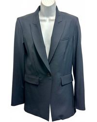 Veronica Beard - Pre-Loved Stretch Wool Classic Long Dickey Blazer - Lyst