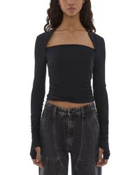 Helmut Lang - Fitted Shrug Top - Lyst