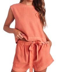 Bella Dahl - Boxy Button Back Top - Lyst