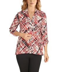 Ruby Rd. - Printed Business Button-down Top - Lyst