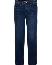 Madewell - Plus Mid-rise Dark Wash Skinny Jeans - Lyst