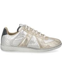 Maison Margiela - Low-Top Sneakers With Distressed Panels - Lyst