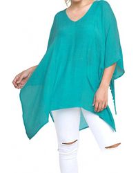 Umgee - V-Neck Caftan Tunic - Lyst