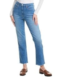 PAIGE - Knockout Jolene Princess Tapered Leg Jean - Lyst