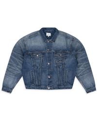 Rhude - Oversized Denim Trucker Jacket - Lyst