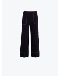 Vilagallo - Wide Leg Pant With Seaming - Lyst