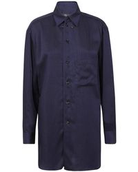 Yohji Yamamoto - Button-Down Shirt With Classic Collar - Lyst