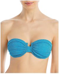 Baobab - Gioia Top Metallic Polyester Bikini Swim Top - Lyst