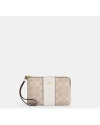 COACH - Corner Zip Wristlet - Lyst
