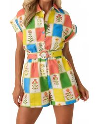 PROSPERINE® - Luca Cotton Romper - Lyst