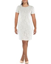 Lauren by Ralph Lauren - Lace Knee-length Cocktail And Party Dress - Lyst
