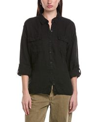 XCVI - Whitson Button-Up Linen Shirt - Lyst