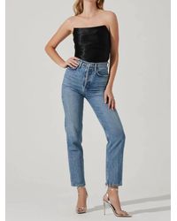 Astr - Mercury Ruched Tube Top - Lyst