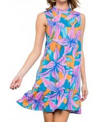 Thml - Sleeveless Flower Print Dress - Lyst