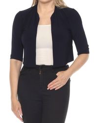 Joseph Ribkoff - Open Front Cropped Cover Up Top - Lyst
