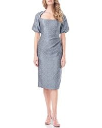 Kay Unger - Fernanda Floral Midi Cocktail And Party Dress - Lyst