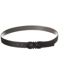 Ferragamo - Ferragamo Gancini Reversible & Adjustable Leather Belt - Lyst