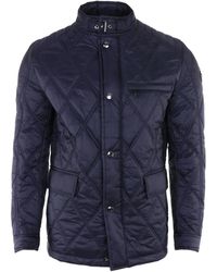 Joop! - Diamond Quilted Technical Moto Jacket - Lyst
